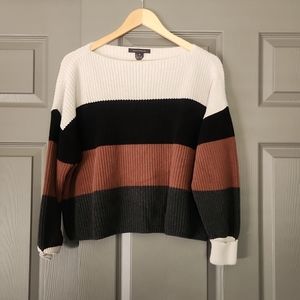 Fall sweater. Brand is French connection. Sweater is xs on the short side.